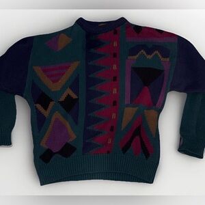 VTG Boston Traders Geometric Sweater